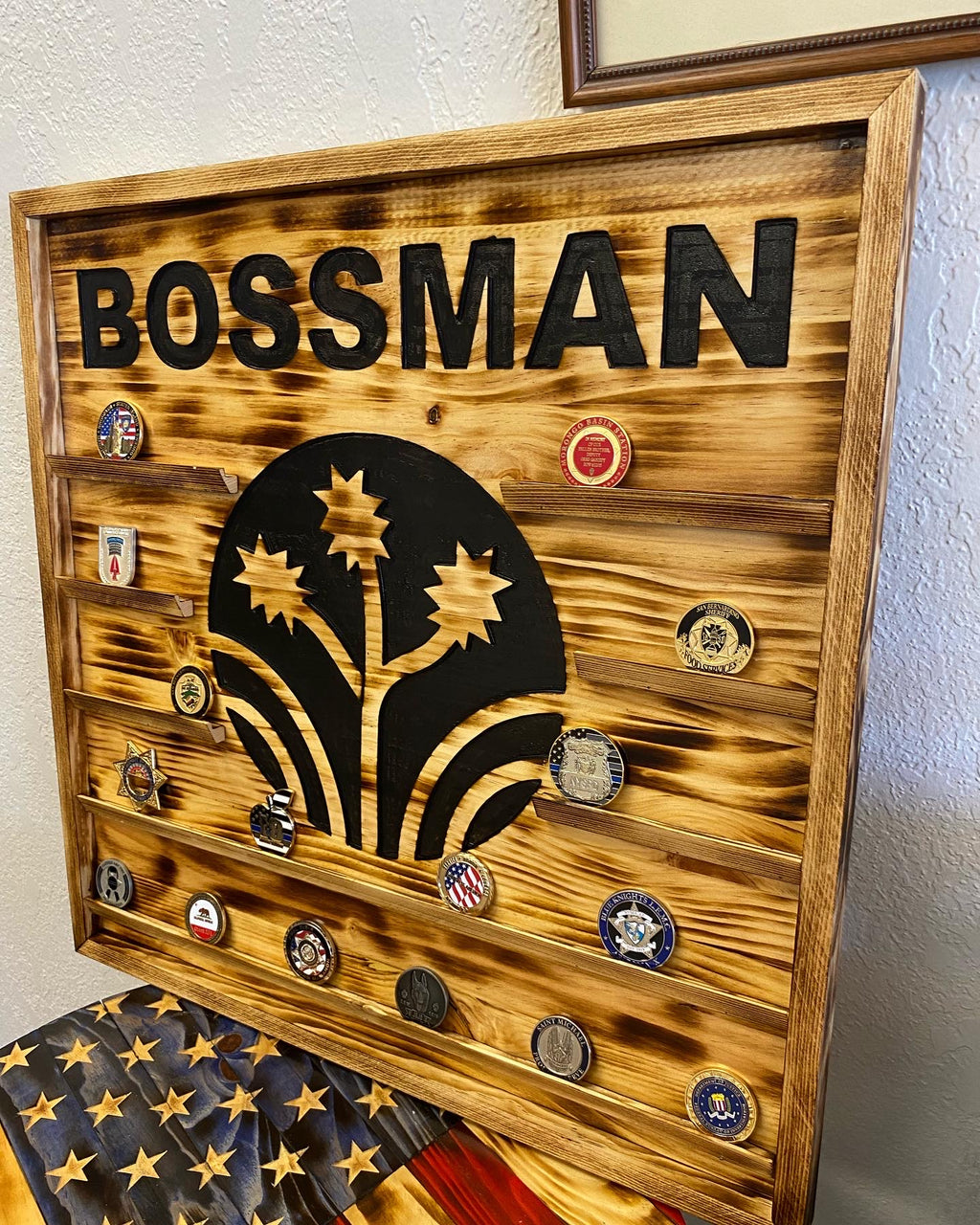 Wood Challenge Coin Displays