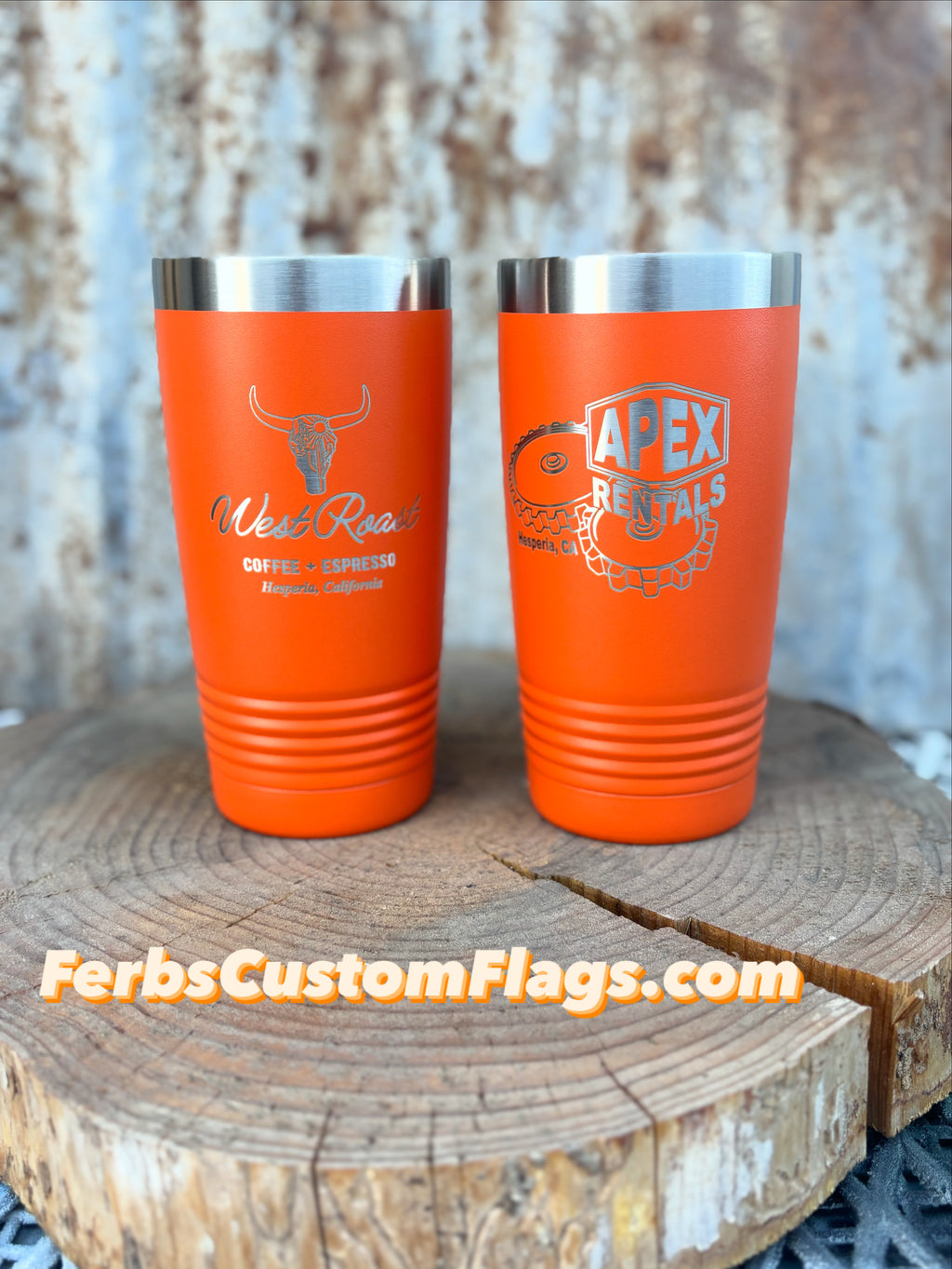 Custom Laser-Engraved Tumblers