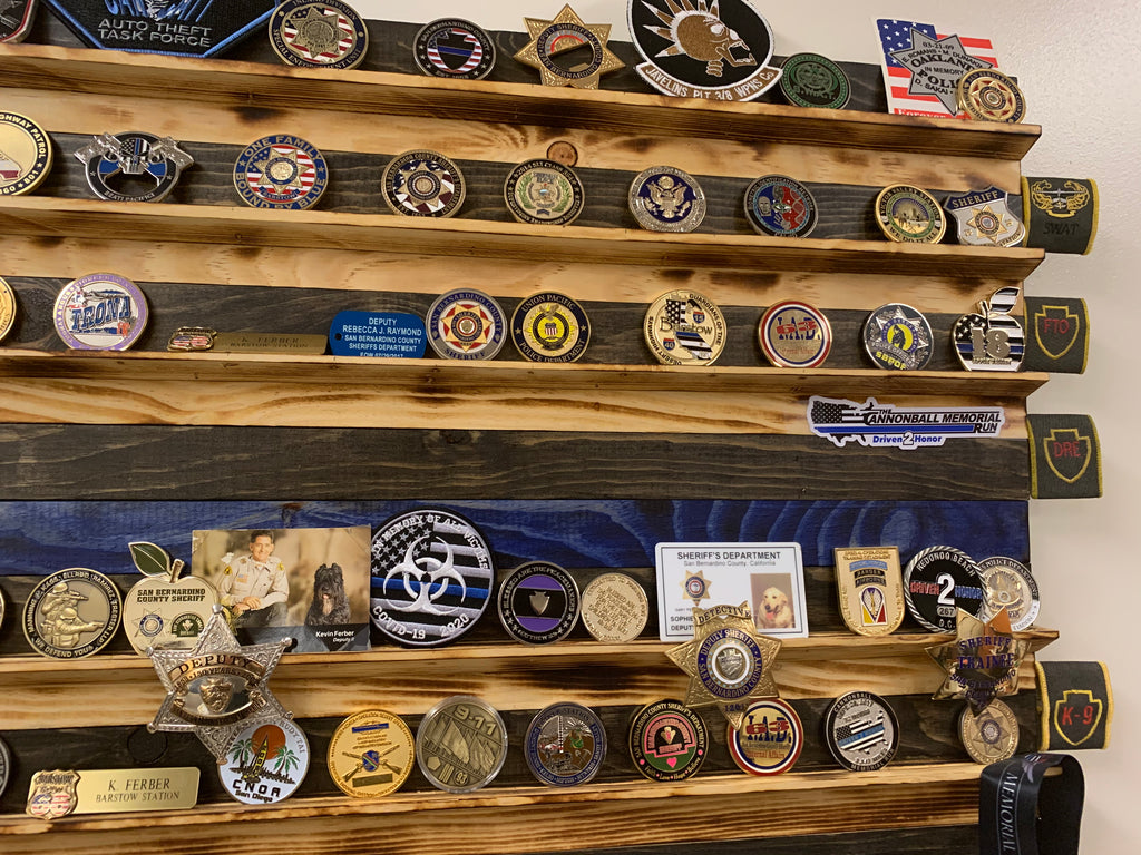 Wood Challenge Coin Displays