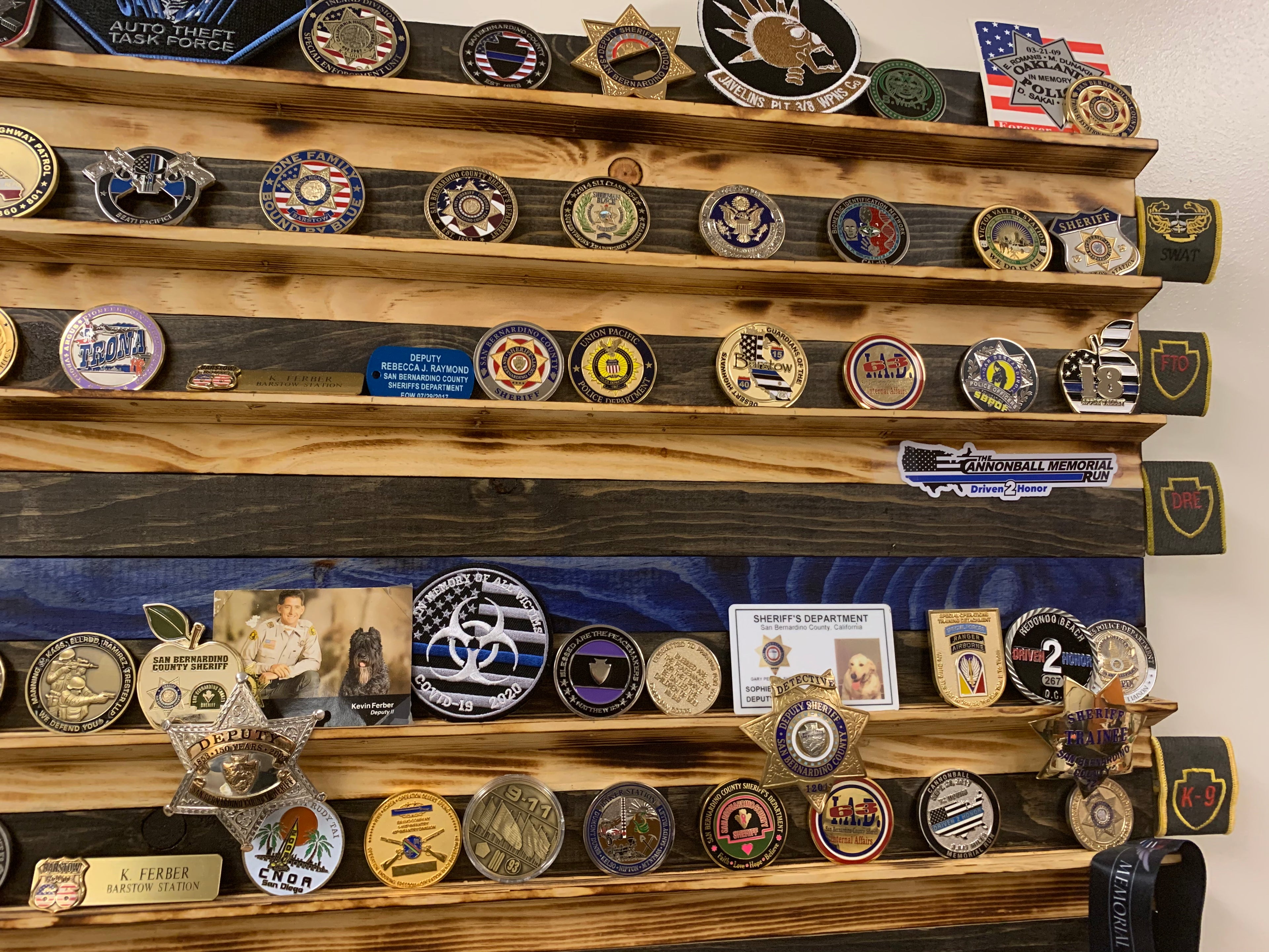 Wood Challenge Coin Displays