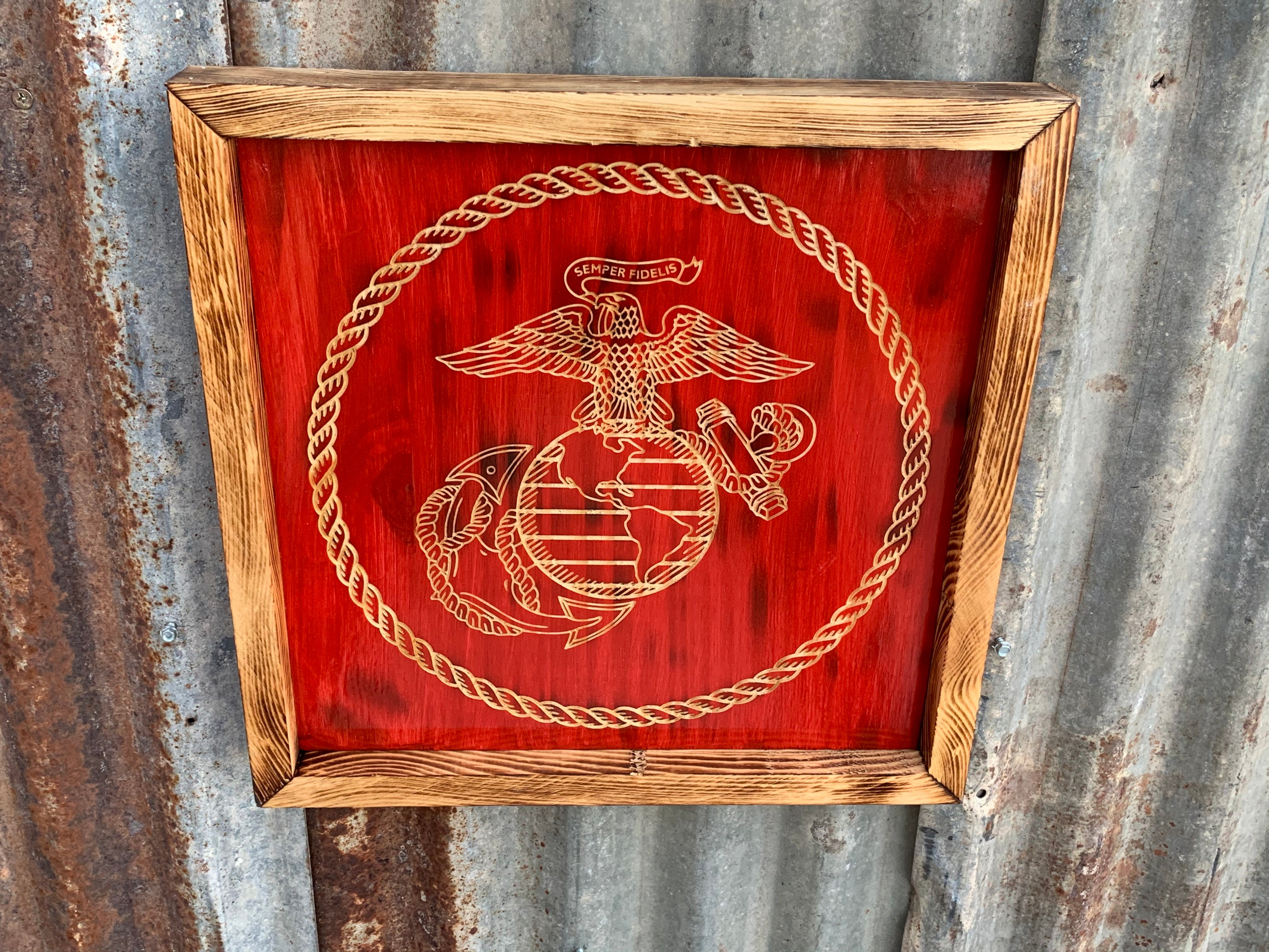 Square wood Framed Pieces