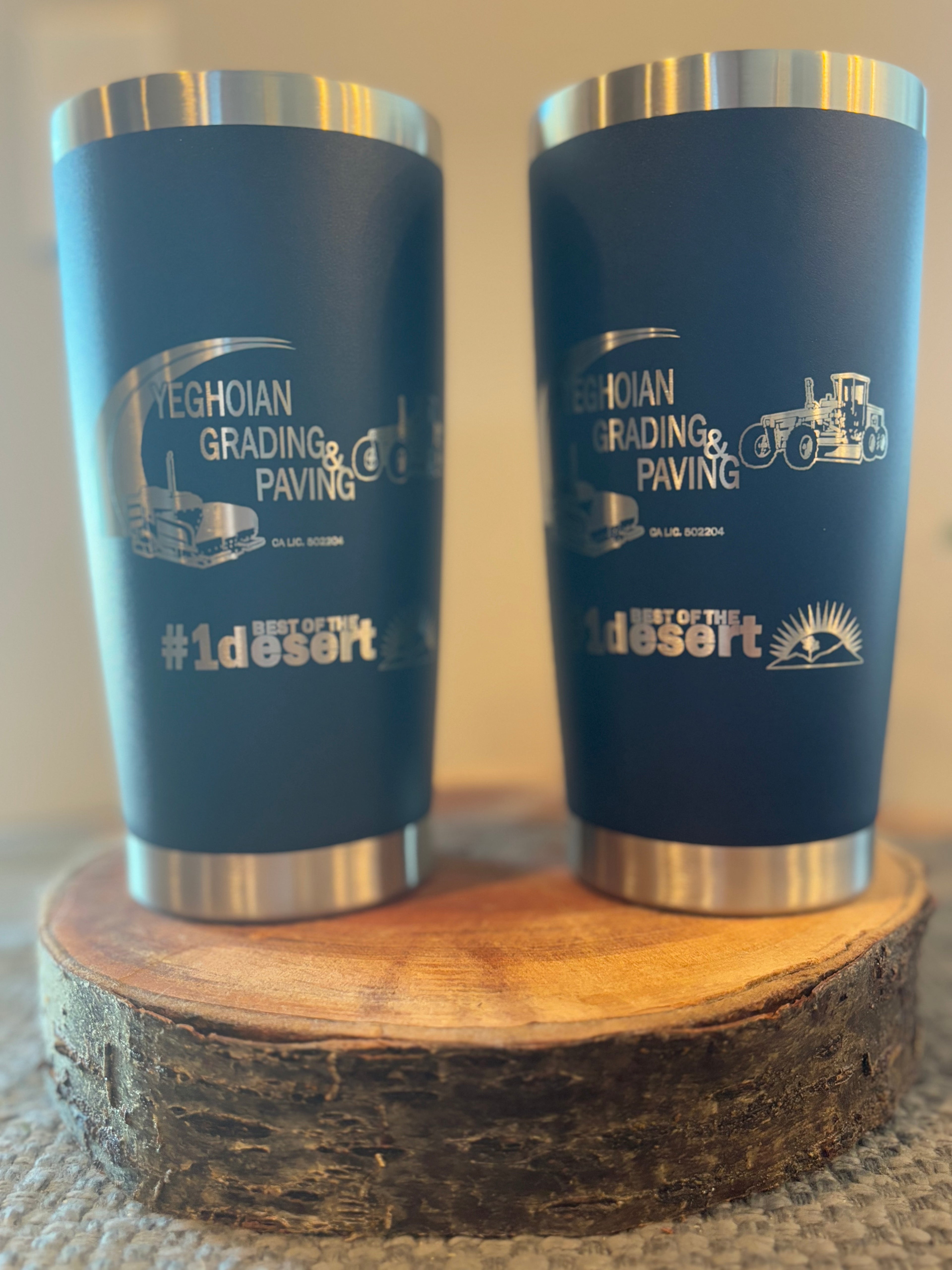 Custom Laser-Engraved Tumblers