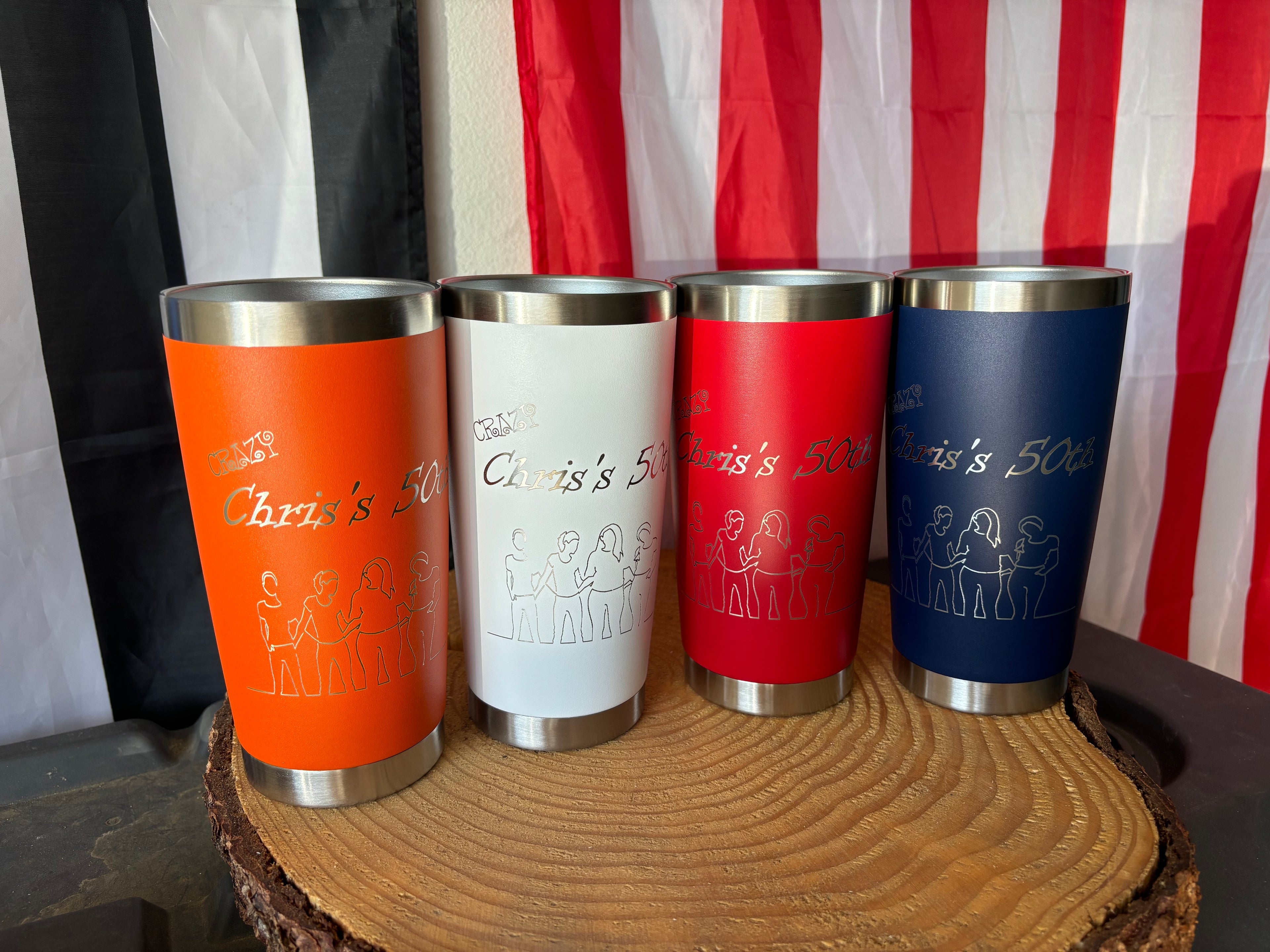Custom Laser-Engraved Tumblers