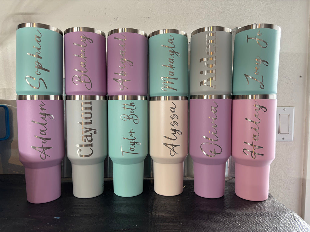 Custom Laser-Engraved Tumblers