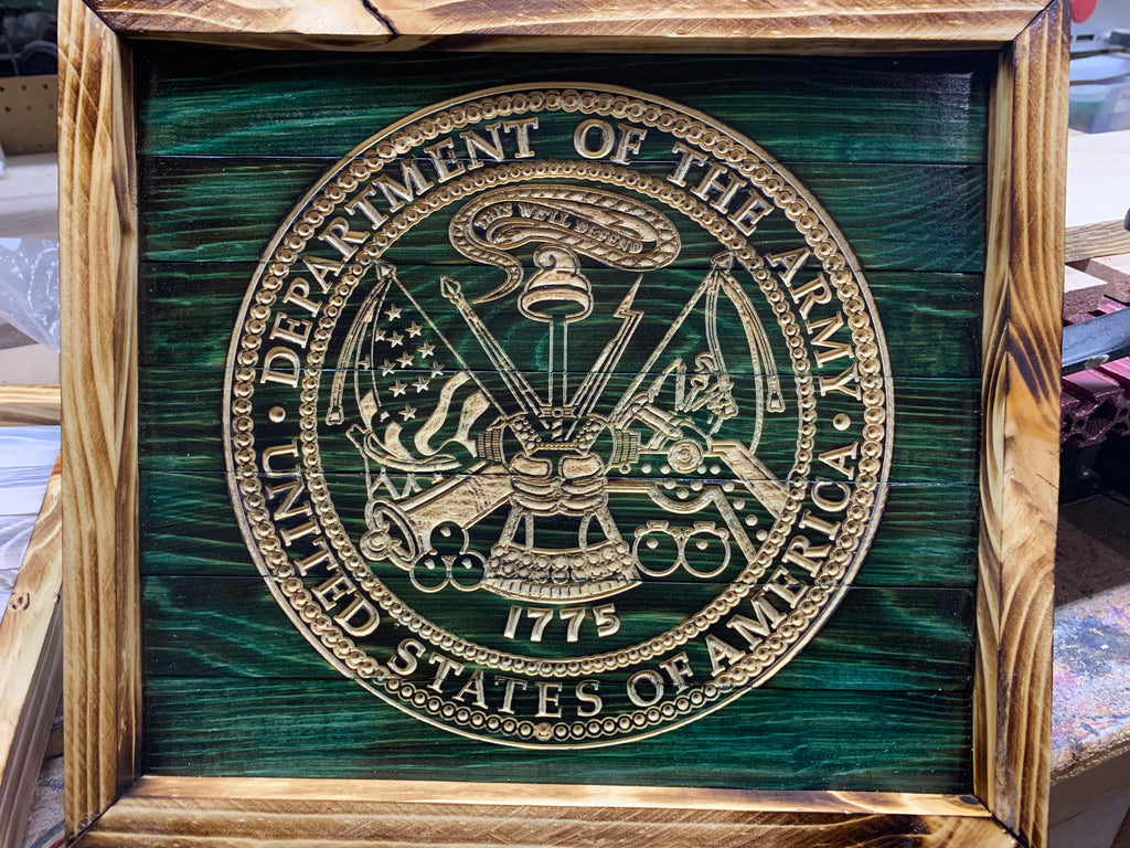 Square wood Framed Pieces