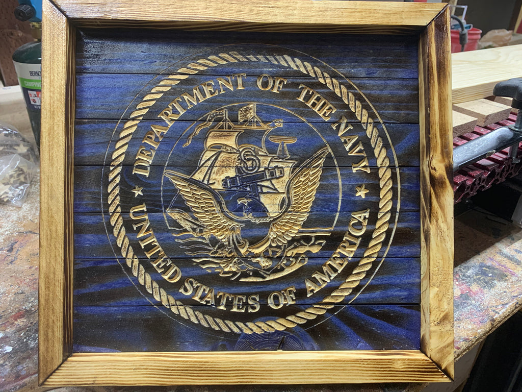 Square wood Framed Pieces