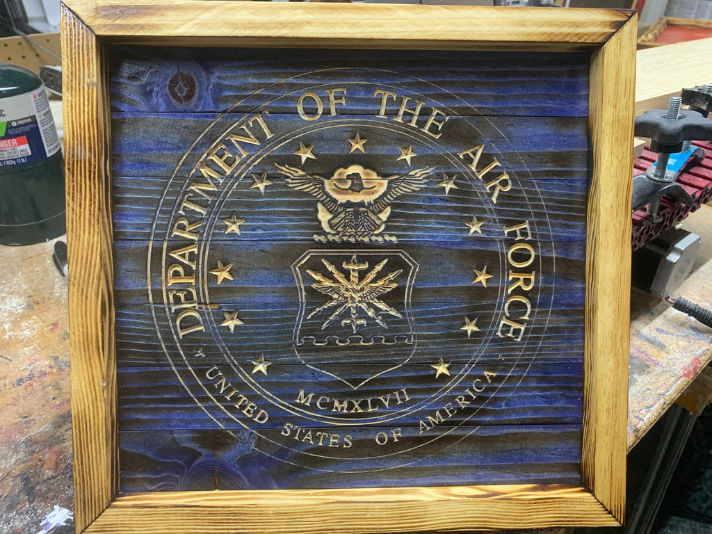 Square wood Framed Pieces