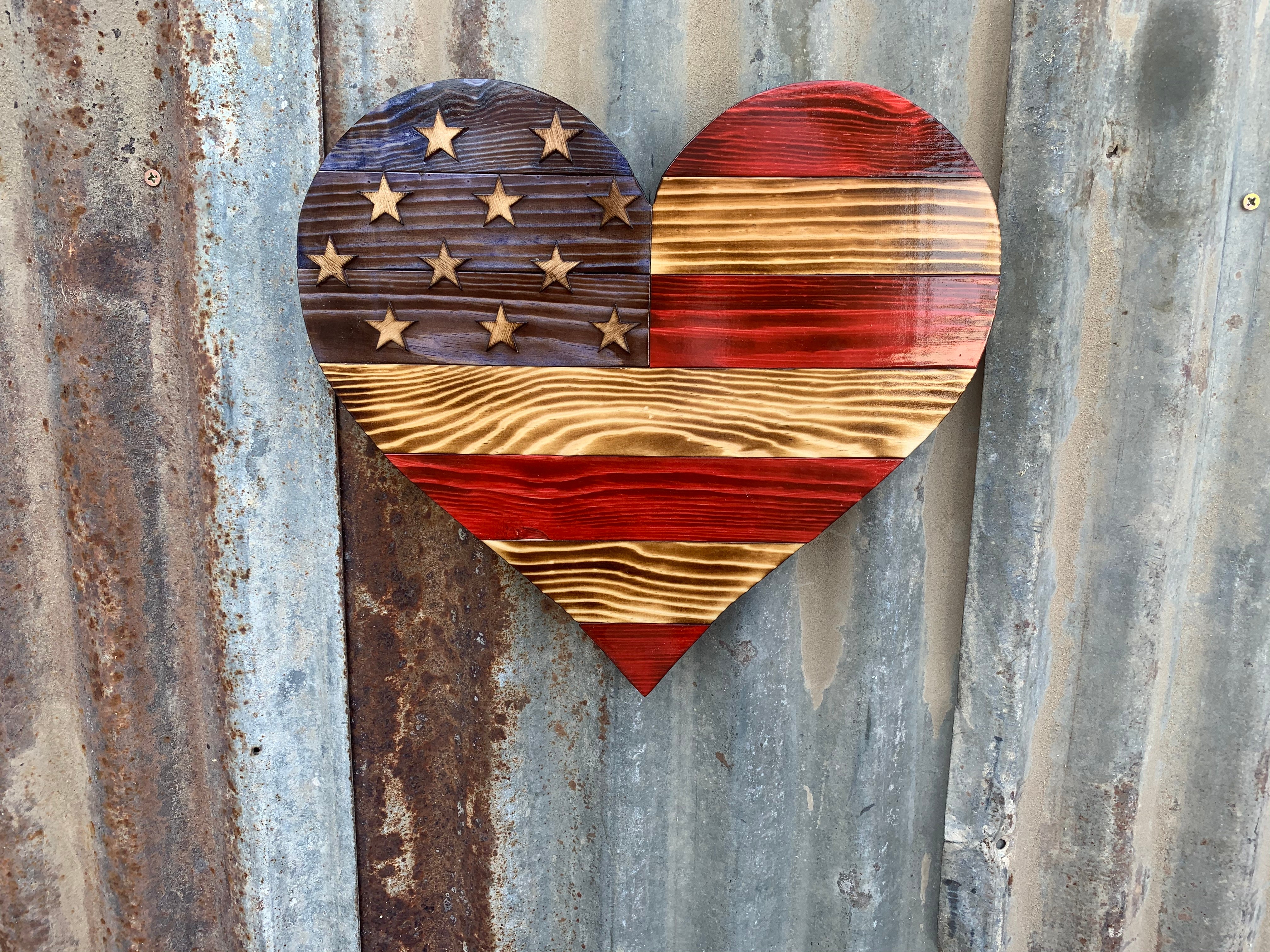 Wood Hearts – Ferbs Custom Flags
